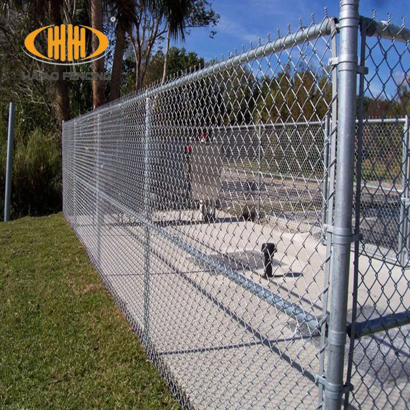 China Galvanized And PVC Coated Steel Wire Mesh 5mm Decorative Garden Border Chain Link Fence Panels For Outdoor