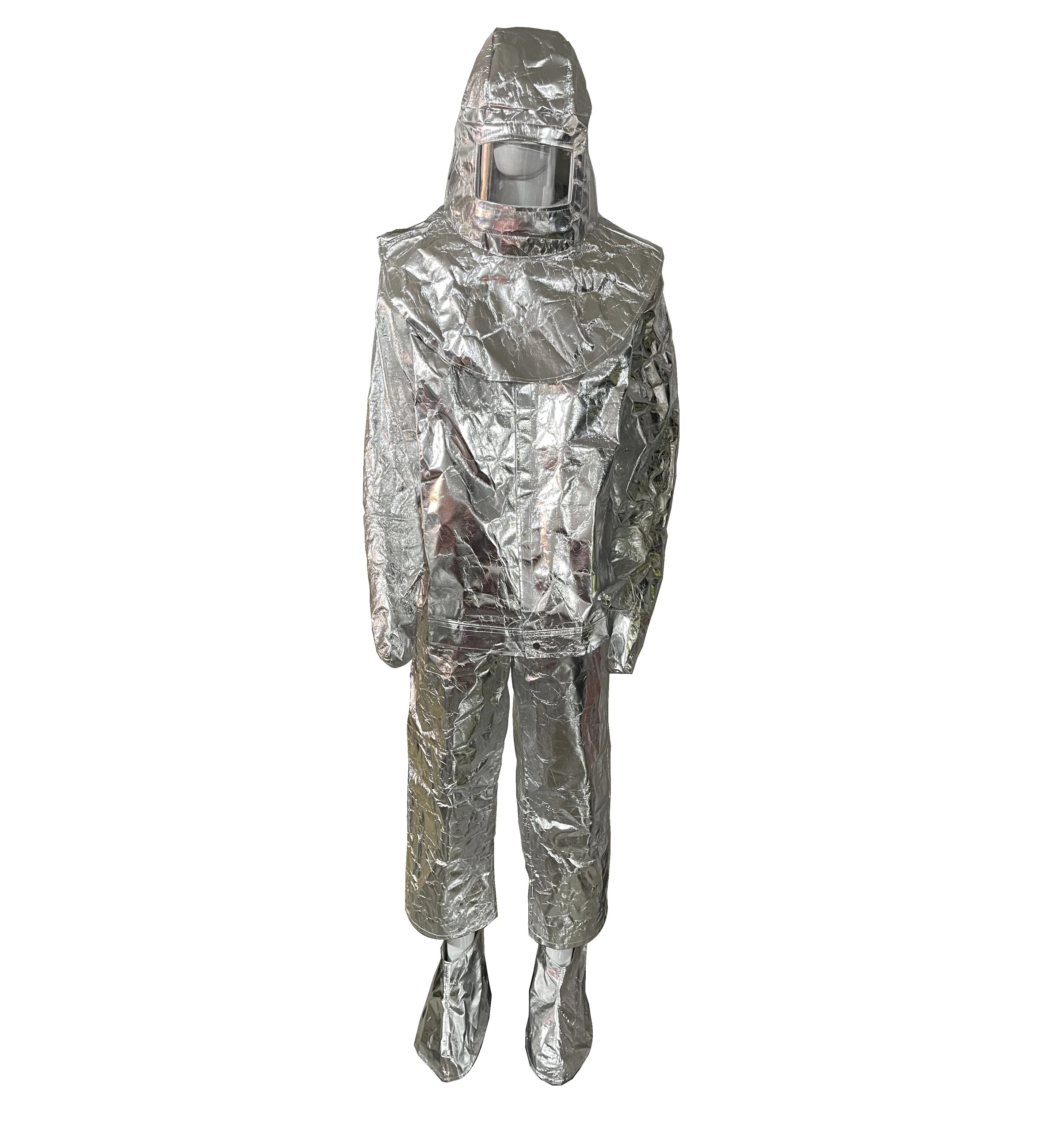 Aluminum Foil Heat Resistant Fireproof Clothing 1000 Degree Centigrade Fire-proof Suit Inflaming Retarding Suit Full Set