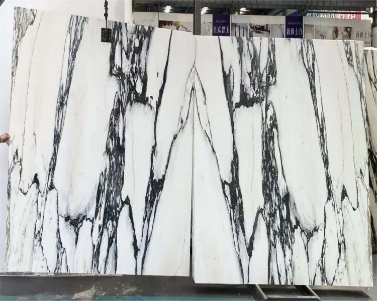 Chinese Natural White Marble New Arabescato Marble Bathroom Tiles