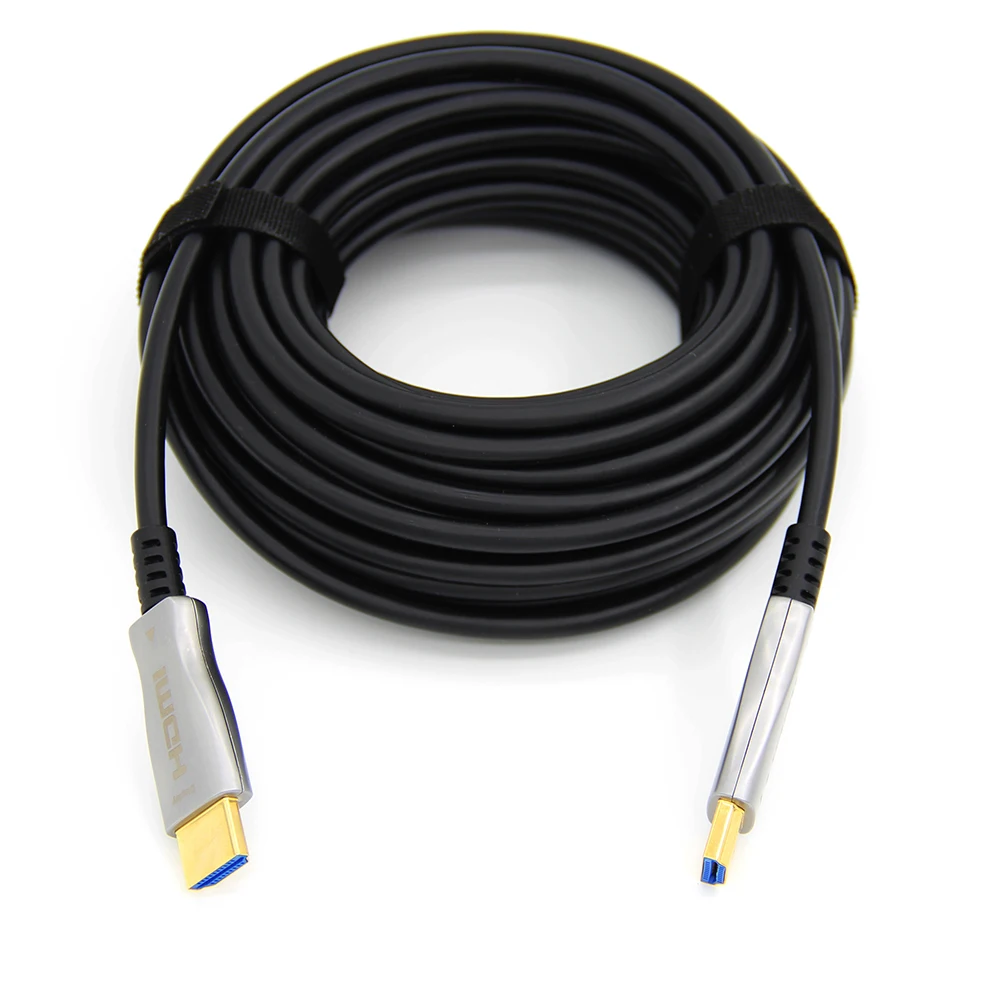 fiber optic hdmi-compatible cable 4k 60hz 2.0 2.0b ultra hd flat hdmi booster for optical cable connector laptop projector