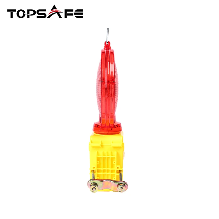Flashing 2 Pce 6V Battery Yellow Flashing LED Remote Control barrier Warning Light