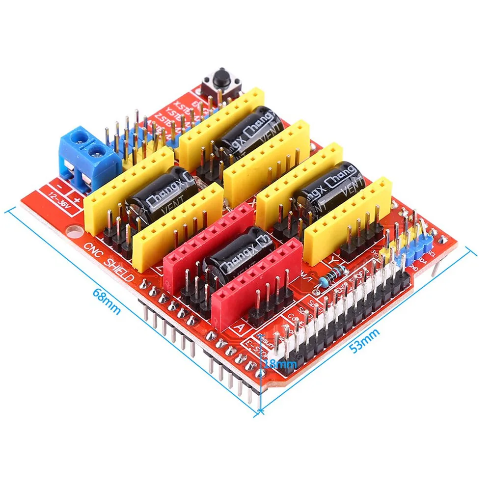 CNC Shield V4 for Engraving Machine 3D Printer A4988 Driver Expansion Board for Arduino Nano DIY KIT