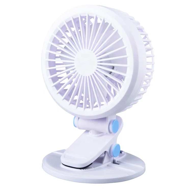 Home Apllinace 7200mAh Rechargeable USB Rotating Handy Fan