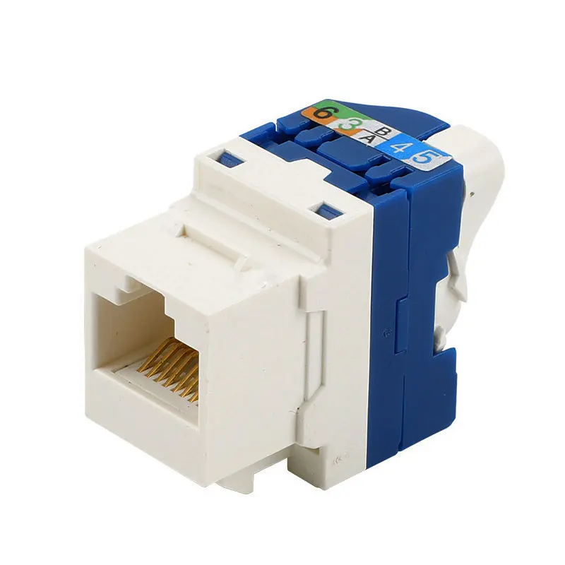 Whirling Wire CAT6 RJ45 Toolless LAN Insert Keystone Ethernet Module Jack Gigabit UTP Tool-free Internet Socket