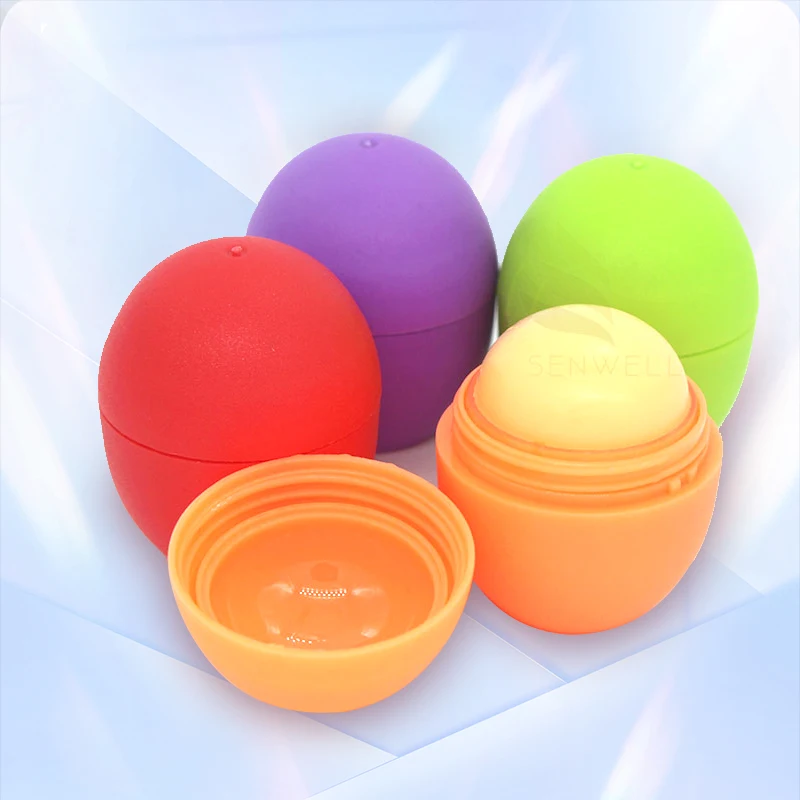 Ball Coconut Oil Lip Balm Cute Round Natural Wholesale Waterproof Stick Female 4g Beeswax Organic Lip Balm Ball Shape with Logo