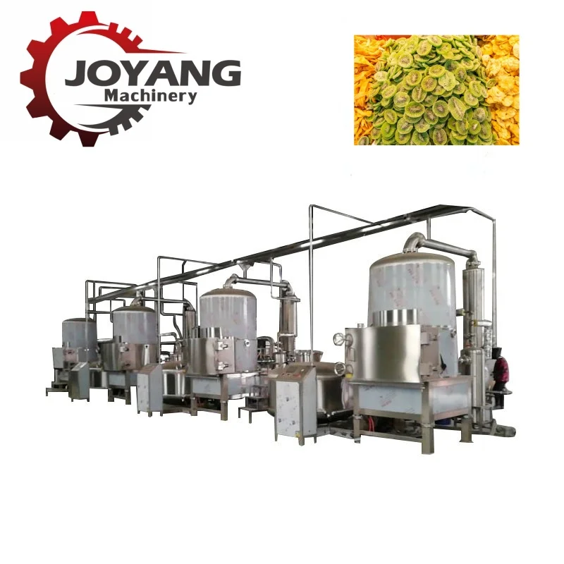 Stainless Steel Full Automatic chips dehydration Fruit vacuum frying machine