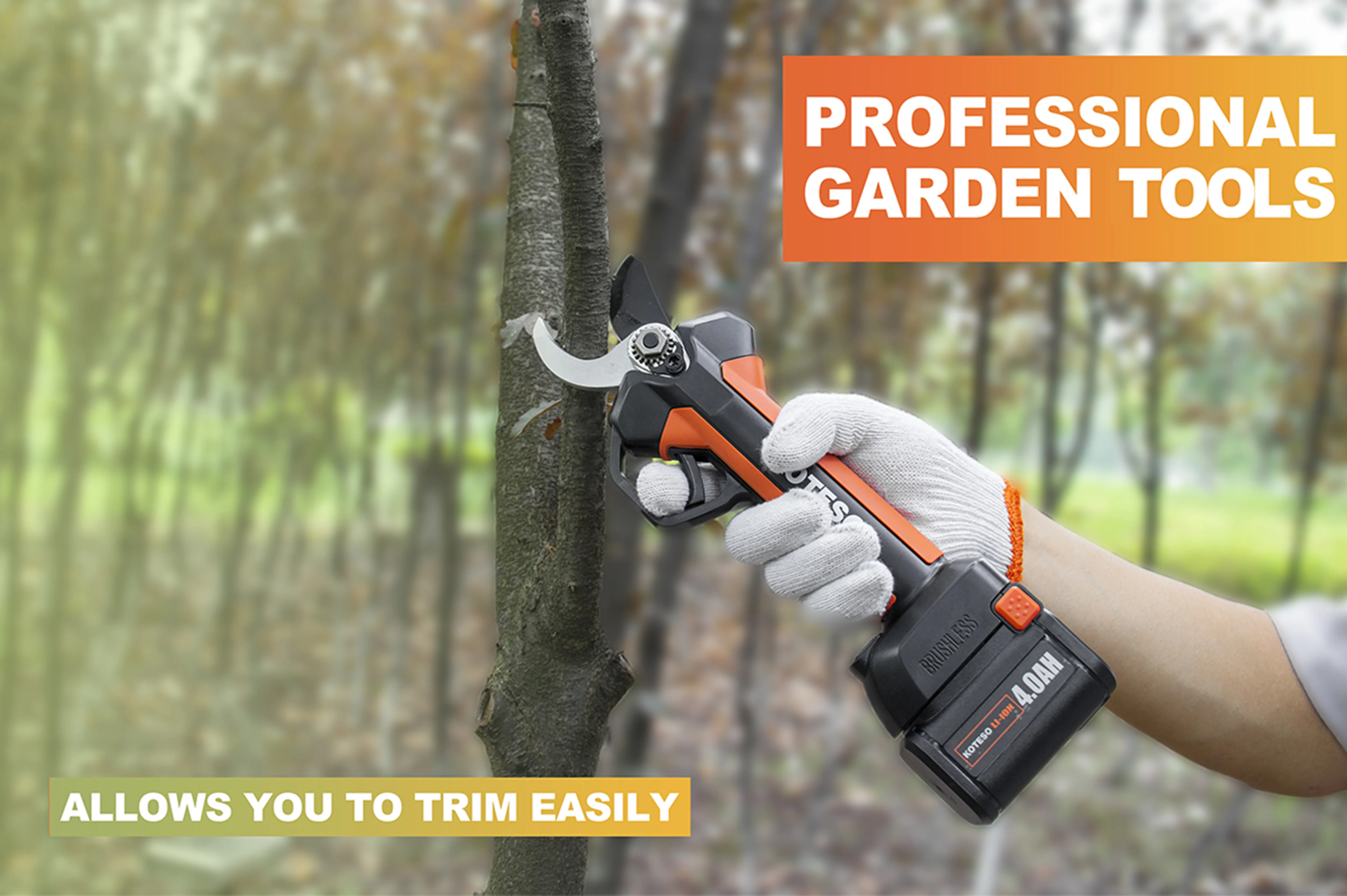 Garden fruit tree pruning tool electric pruning shears professional vineyard electric pruning shears