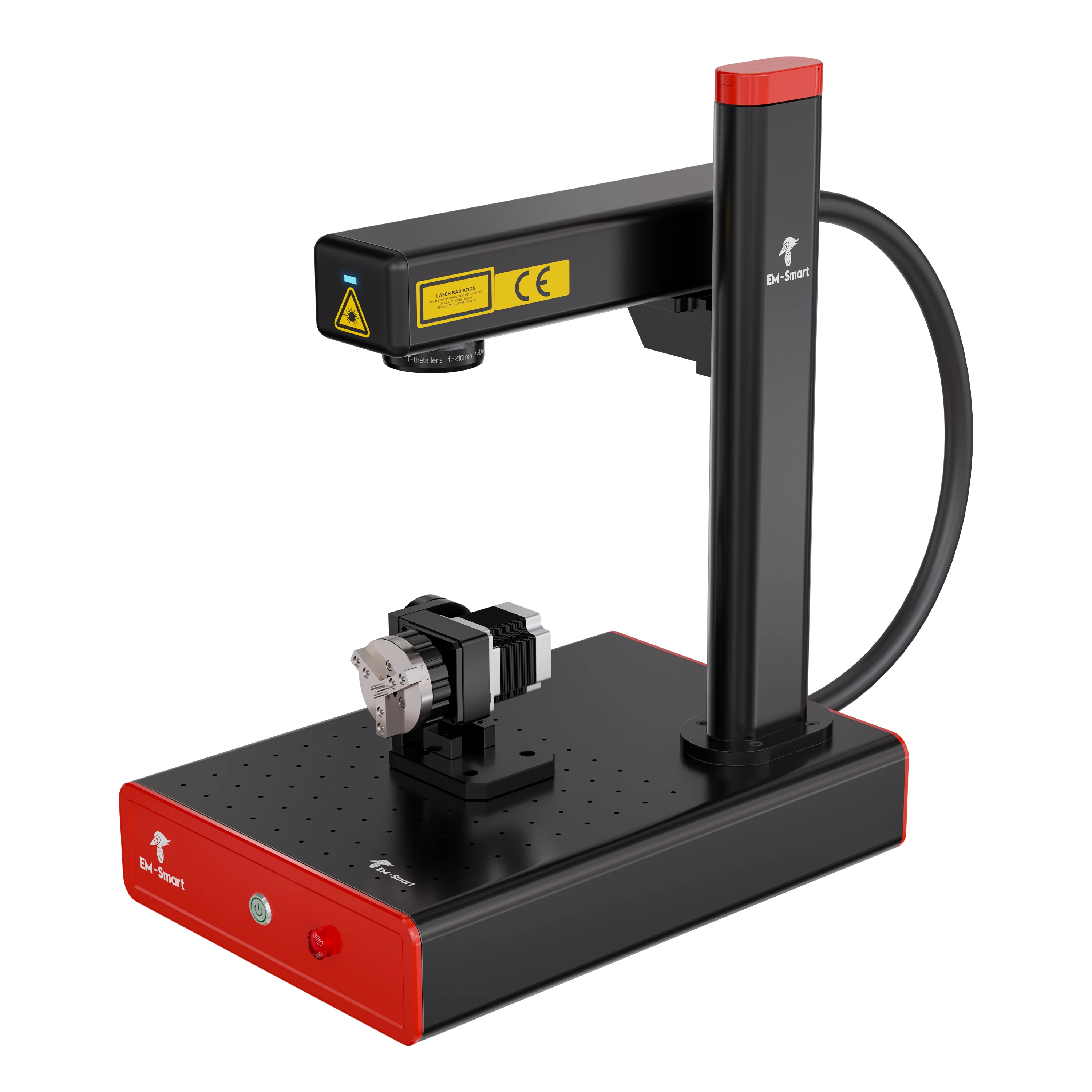 EM-SMART 20W Small Portable Fiber Laser Marking Engraving Machine New Condition AI Graphic Factory Price Christmas Promotion