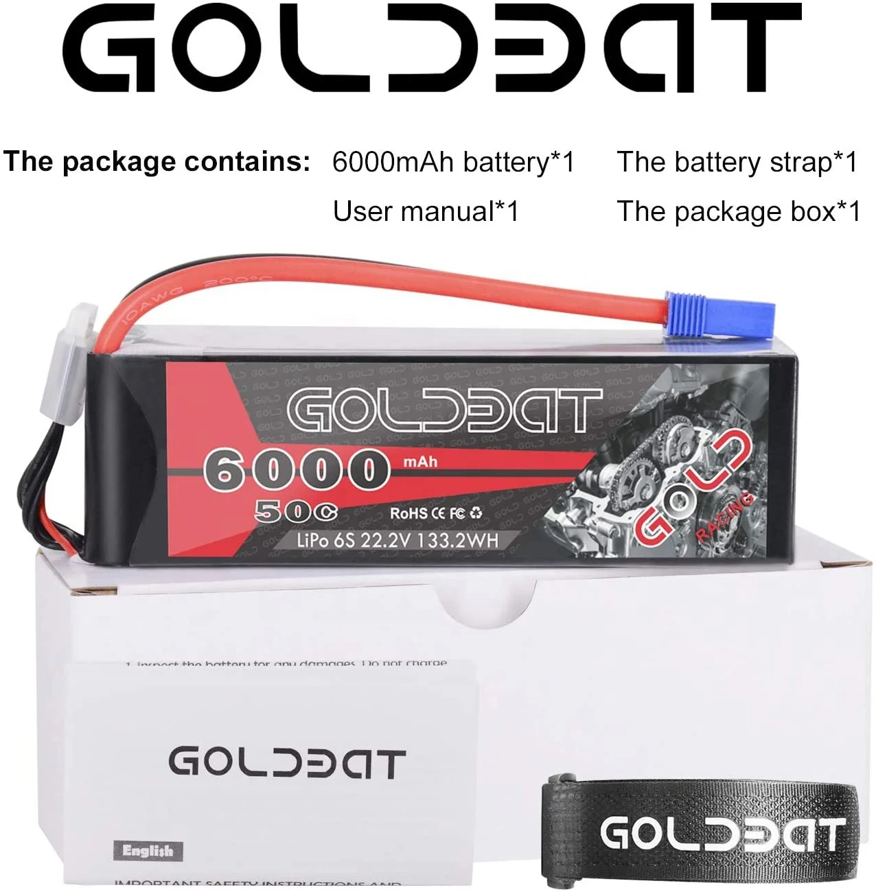 OEM Good Quality Factory Wholesale 6S 6000mAh 50C 22.2V RC Helicopter lipo drone battery