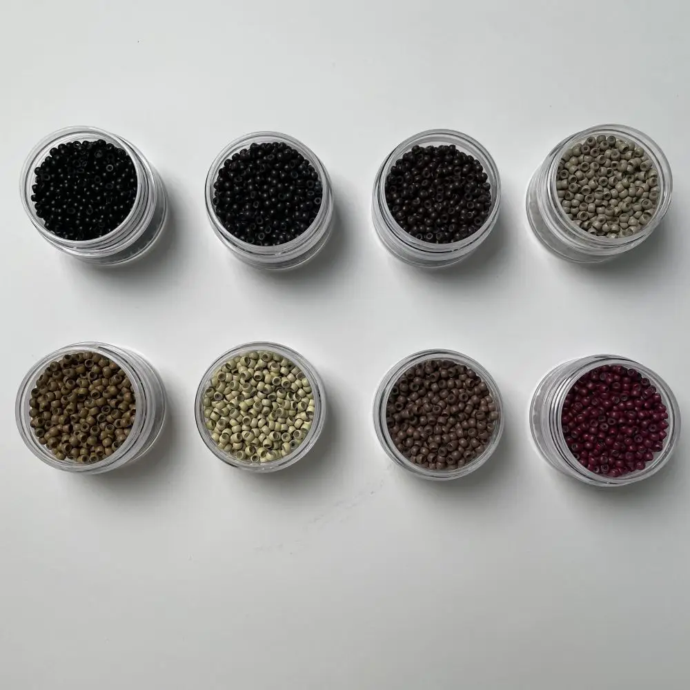 silicone nano rings beads for I tip hair extensions tools silicone  lined