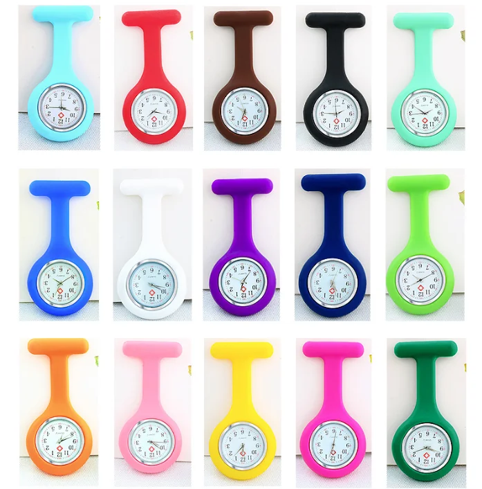 Doctor Paramedic Colorful Rubber Silicone Watch Nursing Promotional Gift nursing form Doctor Pocket Watch