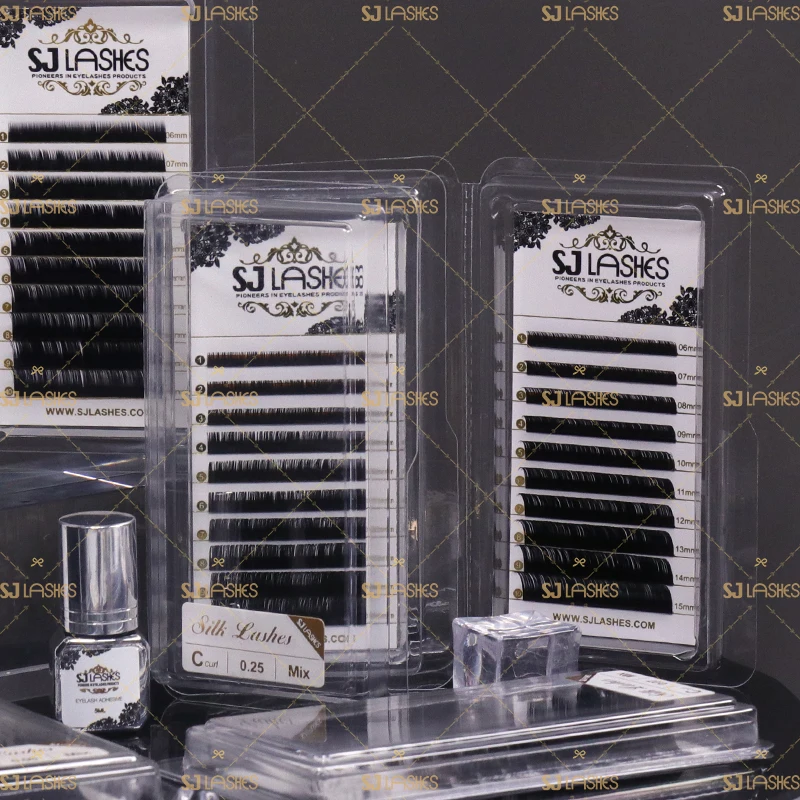 Eyelash factory individual faux mink eyelash extensions