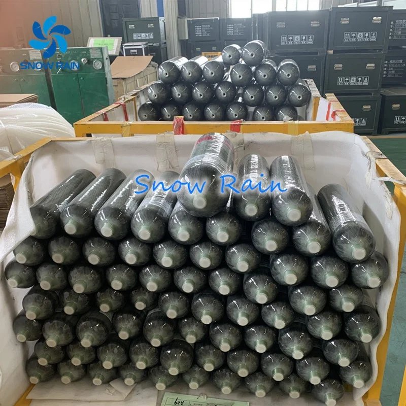 Pcp Compressed Air Tank Factory Sale Customize Label Mini Carbon Fiber Air Tank OEM CE Certified ISO Pcp Carbon Tank