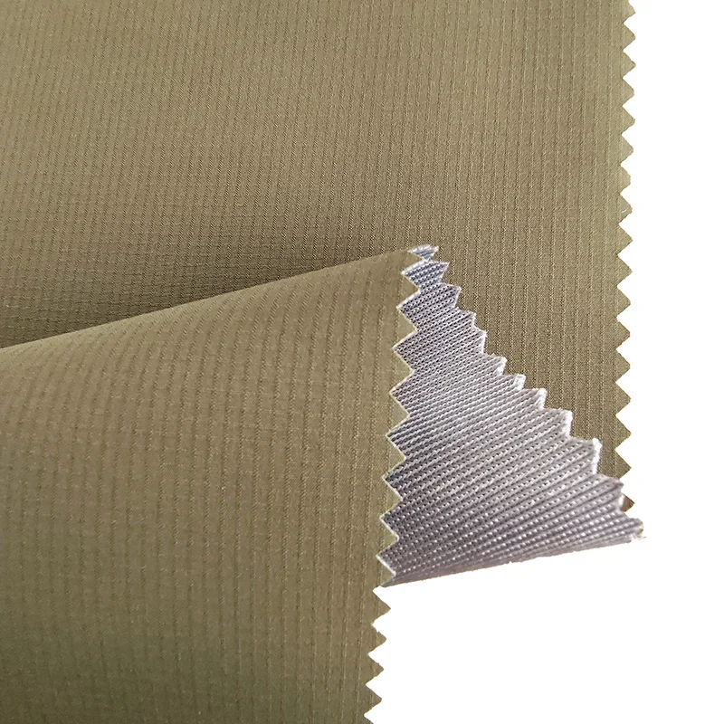 Polyester Ripstop Fabric+Breathable 10K/3K TPU+Shiny Tricot 3 in 1 Fabric Used For Outdoor Ski Jacket