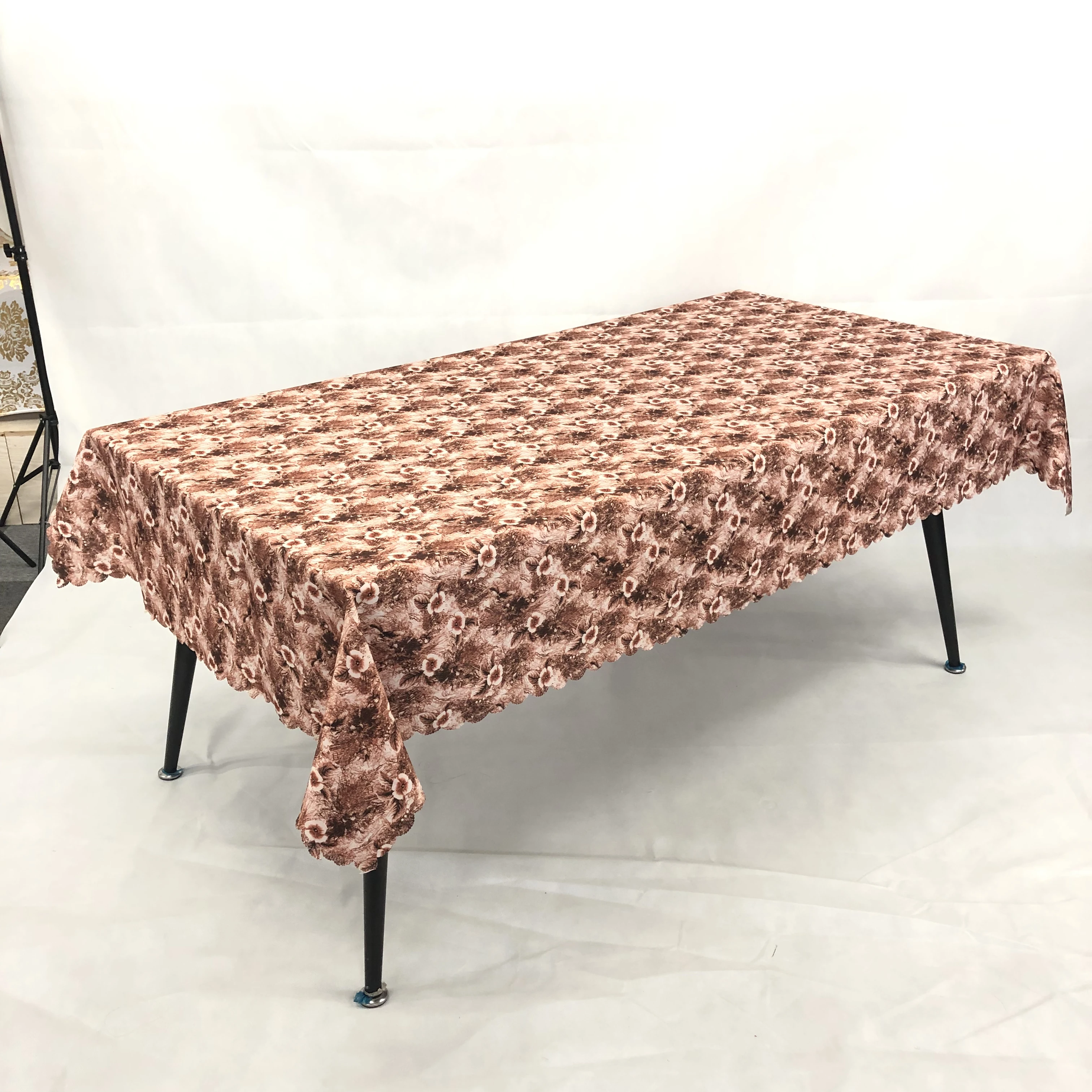 Pink rectangular custom patterned tablecloth for home for party outdoors for events dinner custom table covers