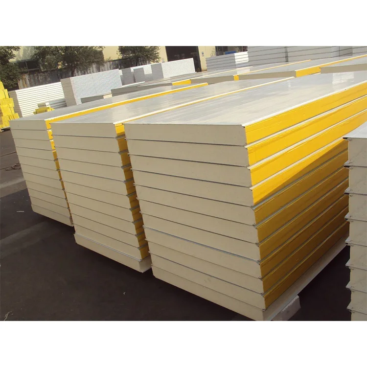  Wall Cladding Insulation Board SIP Panel Cold Room Rock Wool/ PU /EPS Sandwich Panels