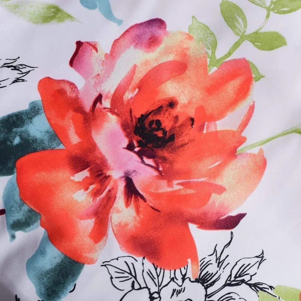 Комплект постельного белья с цветочным рисунком в стиле бохо