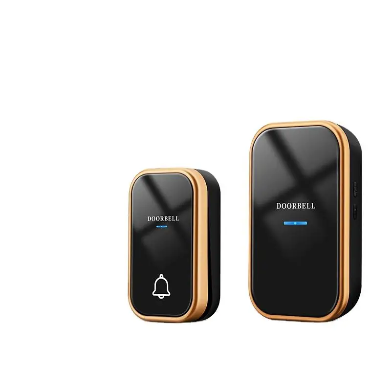 Luxury Acrylic Panel Self-Power IP44 Waterproof 300M 100DB 4 Sound Conditioning 36 Ringtones Chime Wireless Doorbell
