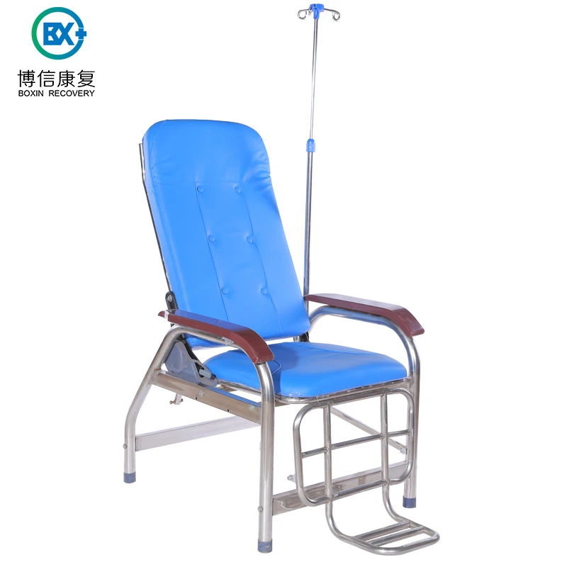 Больничный медицинский инфузионный стул из нержавеющей стали для пациента