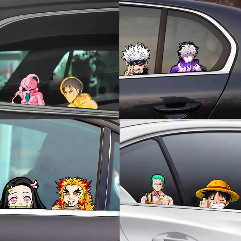 Dragon Ball Custom 3D Lenticular PET Motion Anime Demon Slayer Sticker Car Stickers and Decals for Decoration