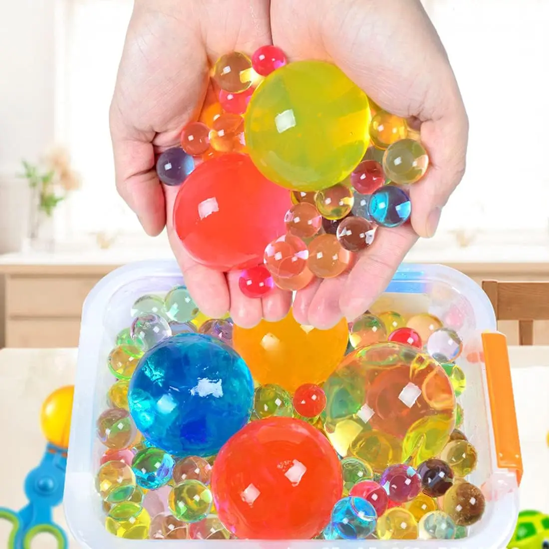 Perfect Kraft Non-Toxic Water Beads for Kids Growing Balls Crystal Colorful Water Beads Growing Balls