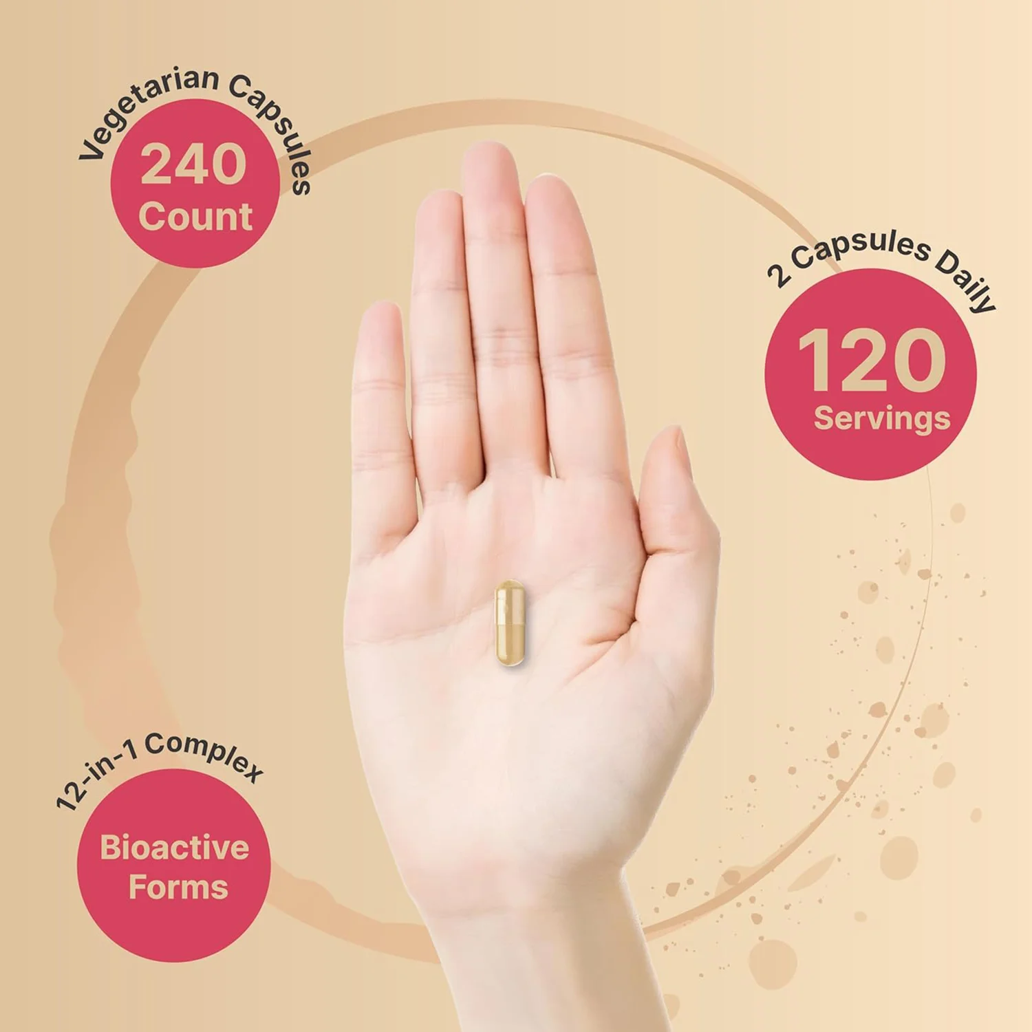 Hot-selling Vitamin B Complex for Women Methylated Multivitamin B Complex  B12 Folate Biotin & More with Natural Vitamin C  E