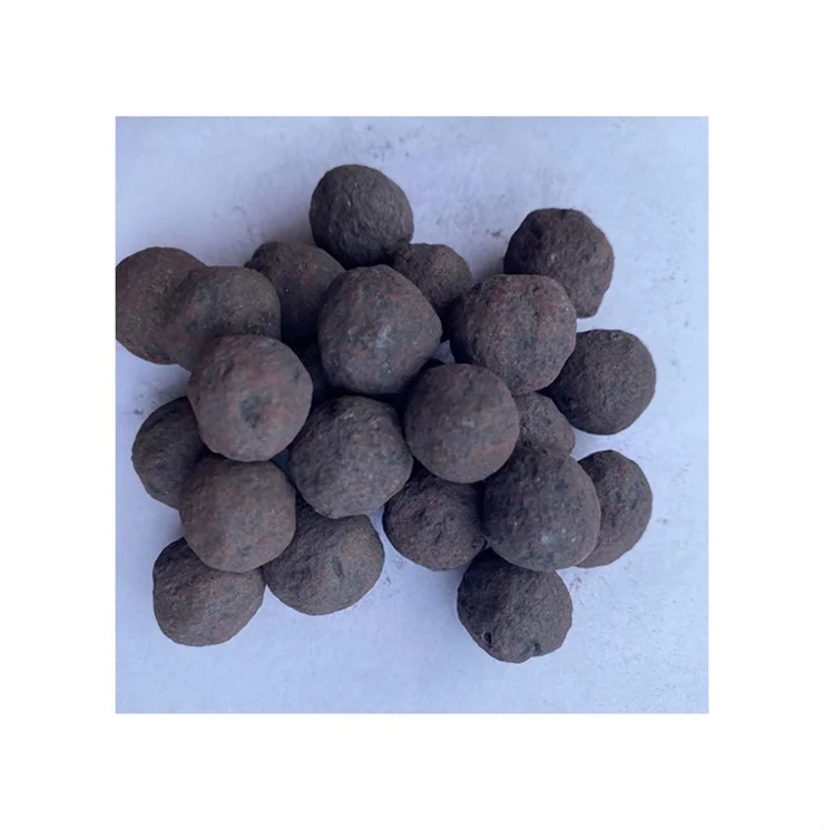 Low Harmful Elements Uniform Particle Size Iron Ore Pellets Fe 62