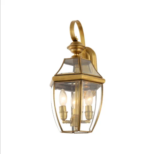 Modern Outdoor waterproof Ip65 Garden Brass Wall Lights Outdoor Fancy Indoor Home Sconces Led Wall Lamp