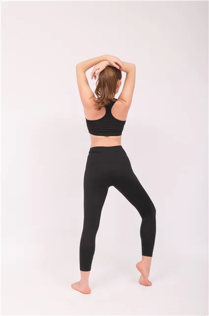 Factory Wholesale High Waist Workout Crop Top and Legging Pants for Training