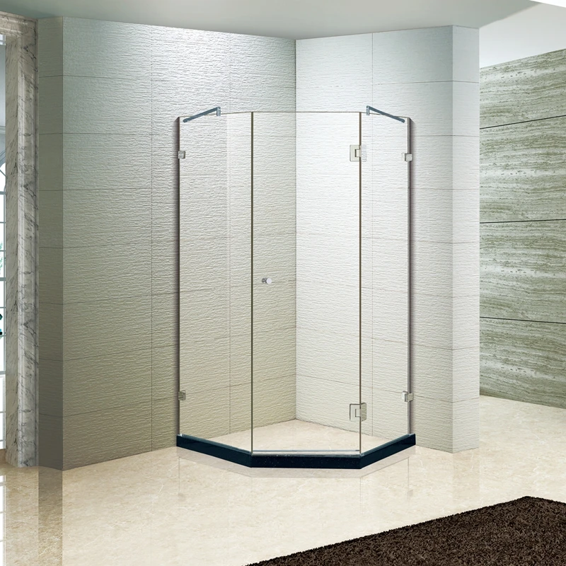 New Arrival Tempered Glass Shower Cabin Bathroom Frameless Modern Luxury Corner Shower Enclosure