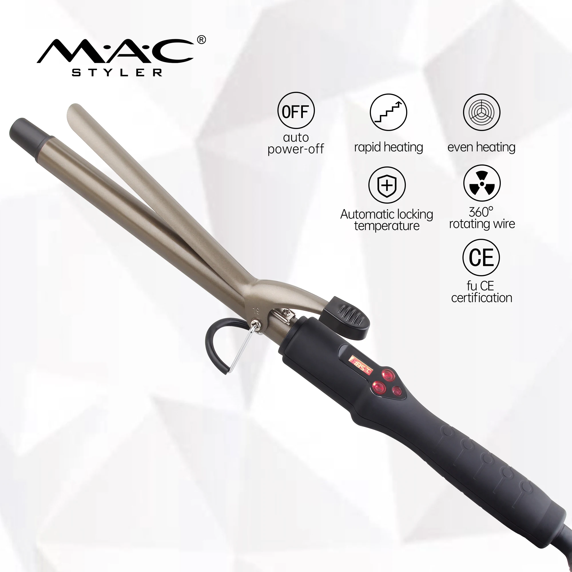 Home Use  Big Wave Curler Hair Curling Iron Machine Pro Fast MCH Heating  Curls Air Hair Curler