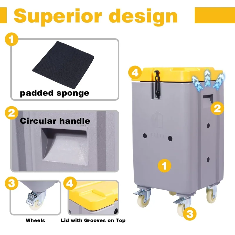 ICECON Cold storage 60L dry ice storage box for Granule and Block