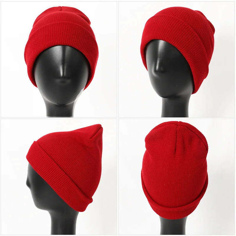 Yiwu Best Price Wholesale Design Custom Logo Winter high Quality Fashion Your Own Ski Knit winter Hat Beanie for Men