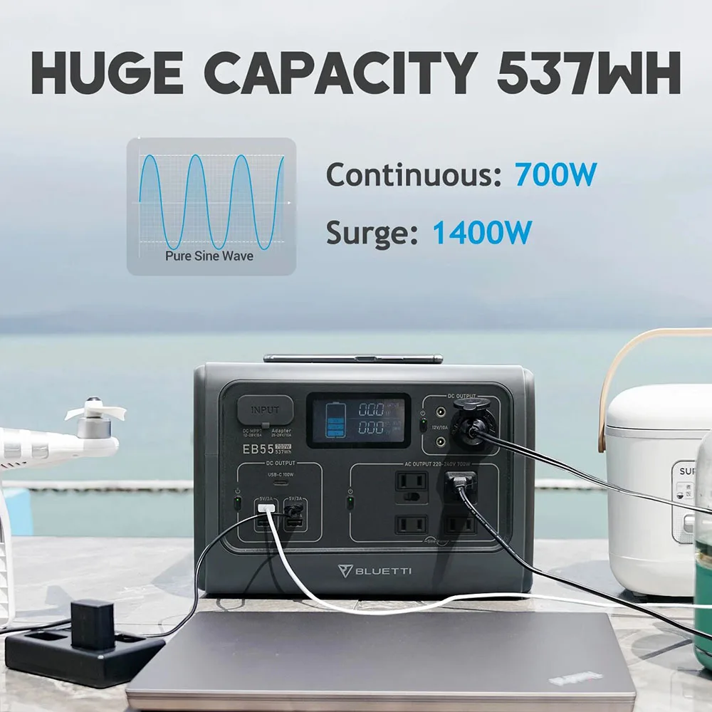 Bluetti Multifunction Smart Charge Solar Power Bank Wireless Solar Charger Best Portable Power Station