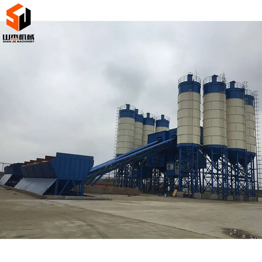 Construction Machinery Hzs25 Hopper Lift Type Types Of Batching Plant Construction Equipment