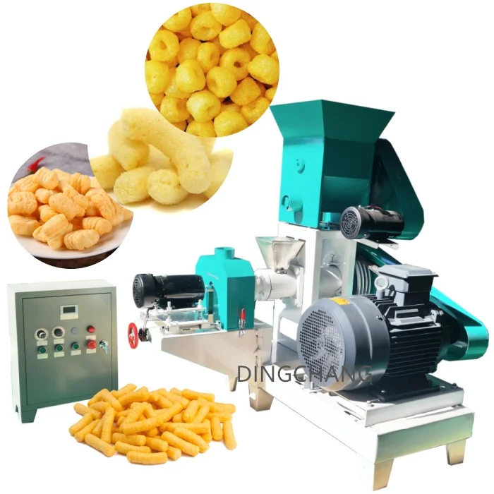 Commercial	corn flakes puffed	industrial gourmet popcorn making machine commerci	rice crispy snacks food making equipment