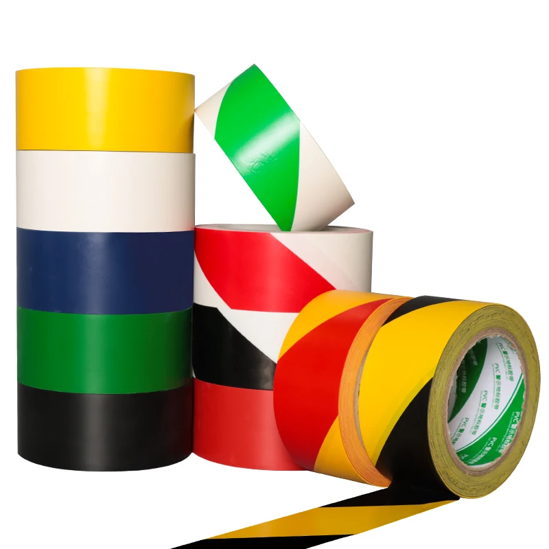 BYSLI Heavy Duty Caution Tape Yellow Warning Danger Safety Line Roll Caution Vinyl PVC Floor Marking Tape for Car/Cable/Road