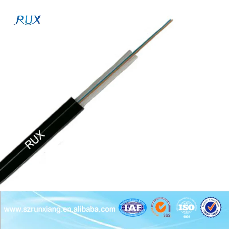 Telecommunication wholesale indoor FTTH 1 core drop cable Fiber Optic Cable