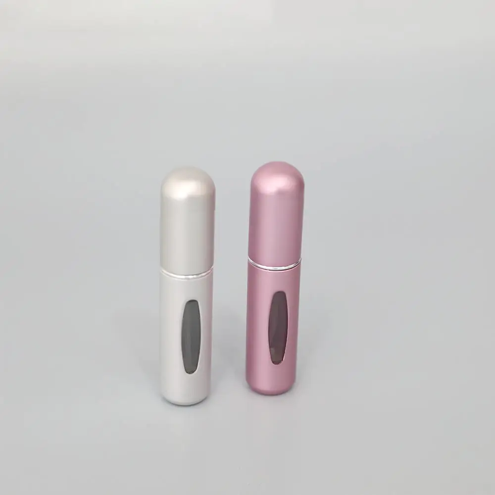 Mini 5ml 8ml Refillable Empty Glass Decant Perfume Bottles Portable Pocket Travel Aluminum Collar Spray Perfume Atomizer