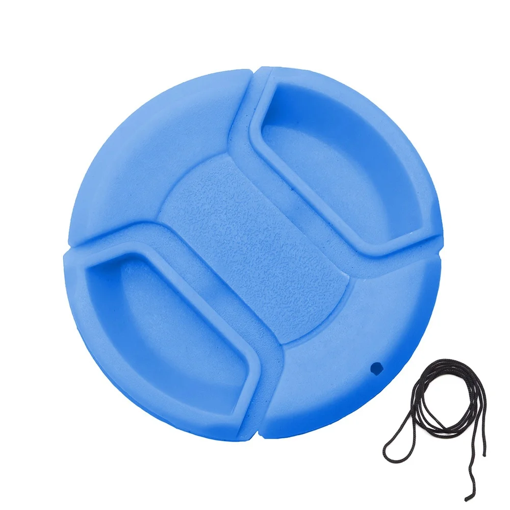 40.5mm Center Pinch Snap-on Lens Cap for Canon forNikon forSony forTamron Camera Plastic Blue Digital Single Lens Reflex Camera 