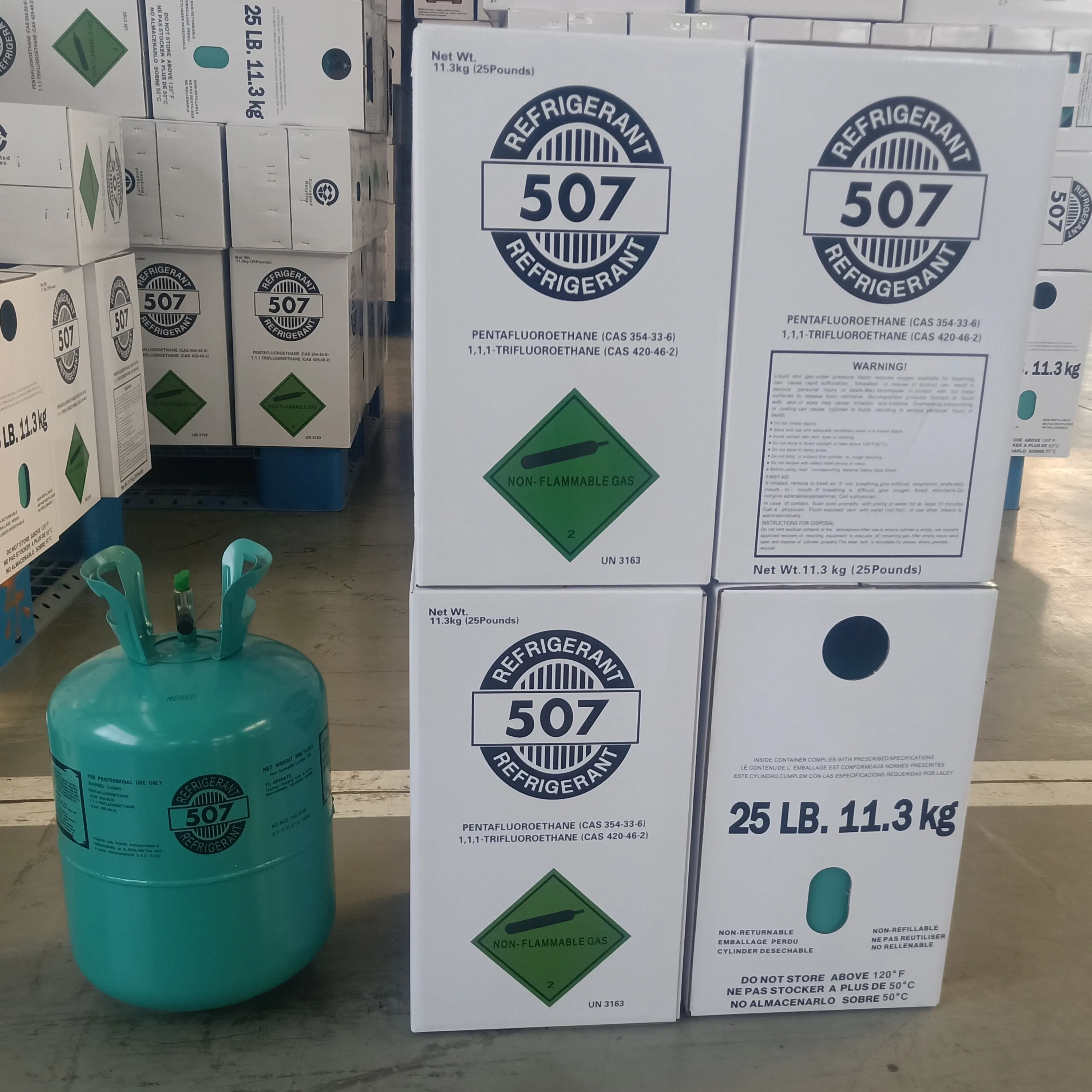 
Top quality refrigerant gas R507 