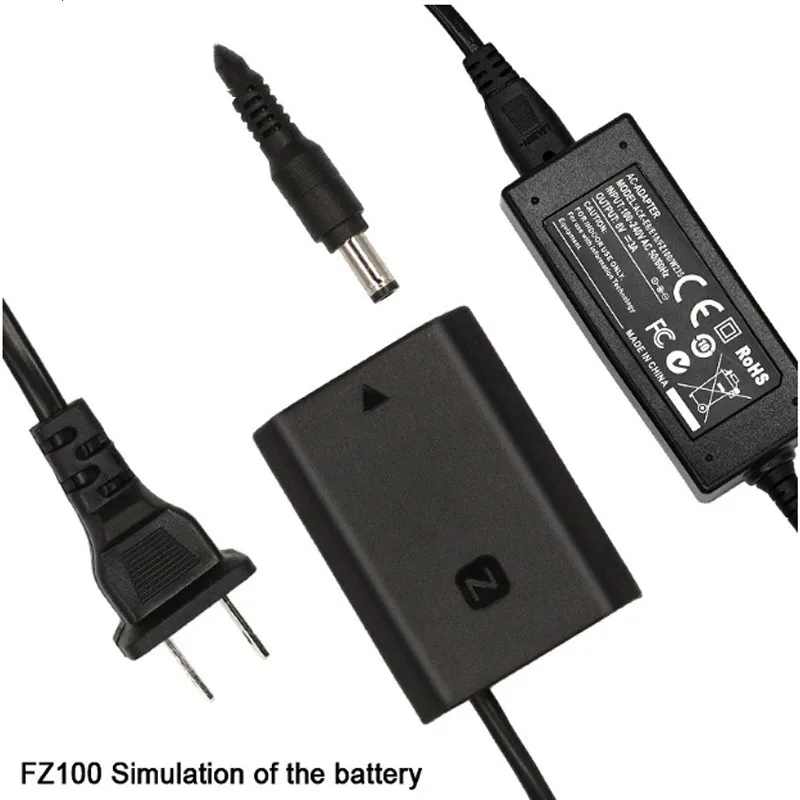 for NP-FZ100 Battery charger coupler battery charging case camera adapter with type c cable  for sony a7 iii for sony alpha 7
