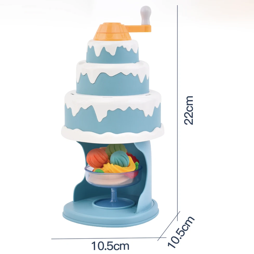 Christmas Gifts for Kids kids educational cake color mud ice cream making machine play dough toy simulation dessert DIY clay kit