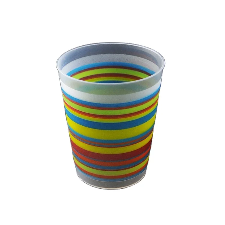 10oz Frost-Flex Customized Logo Reusable Plastic Cups Frosted Coffee Beverage Cups for Parties