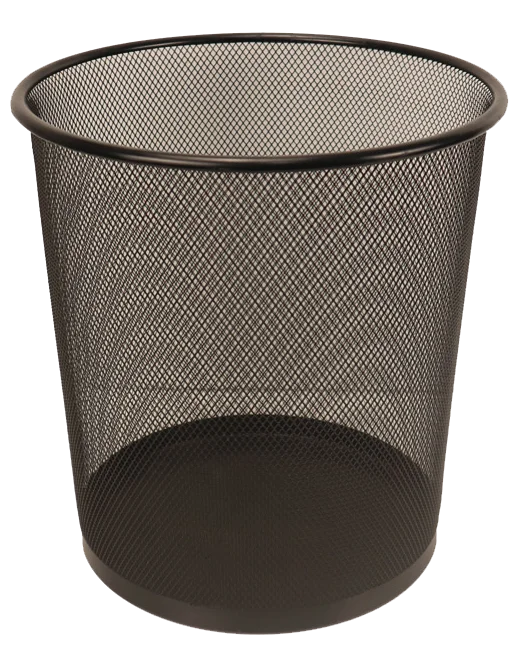 factory manufacture good quality mesh desk organizer metal trash can