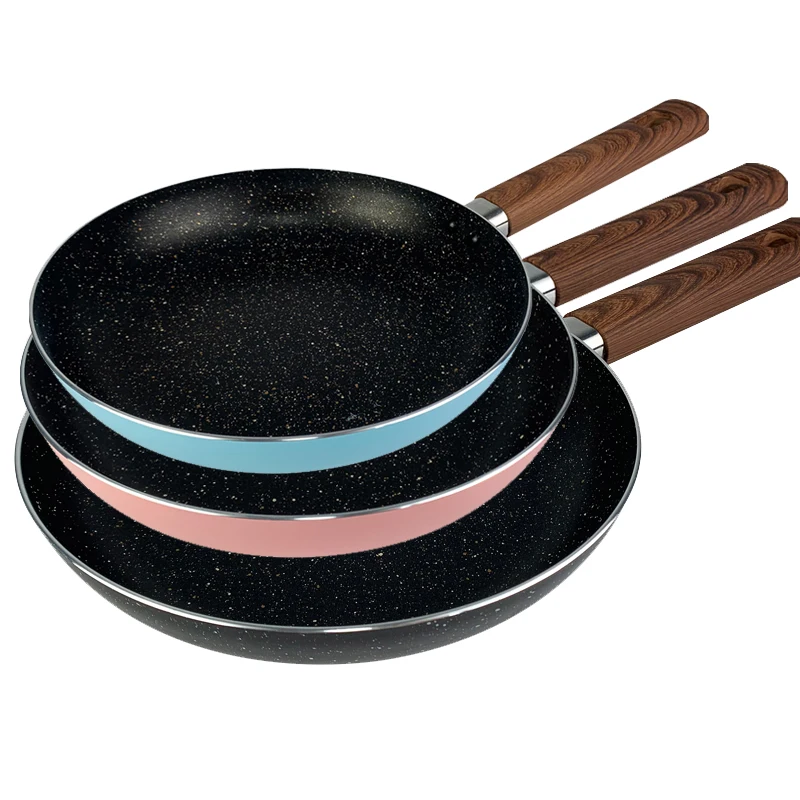 non stick granite fry pan set nonstick home cookware set egg steak chicken cake aluminum cooking set