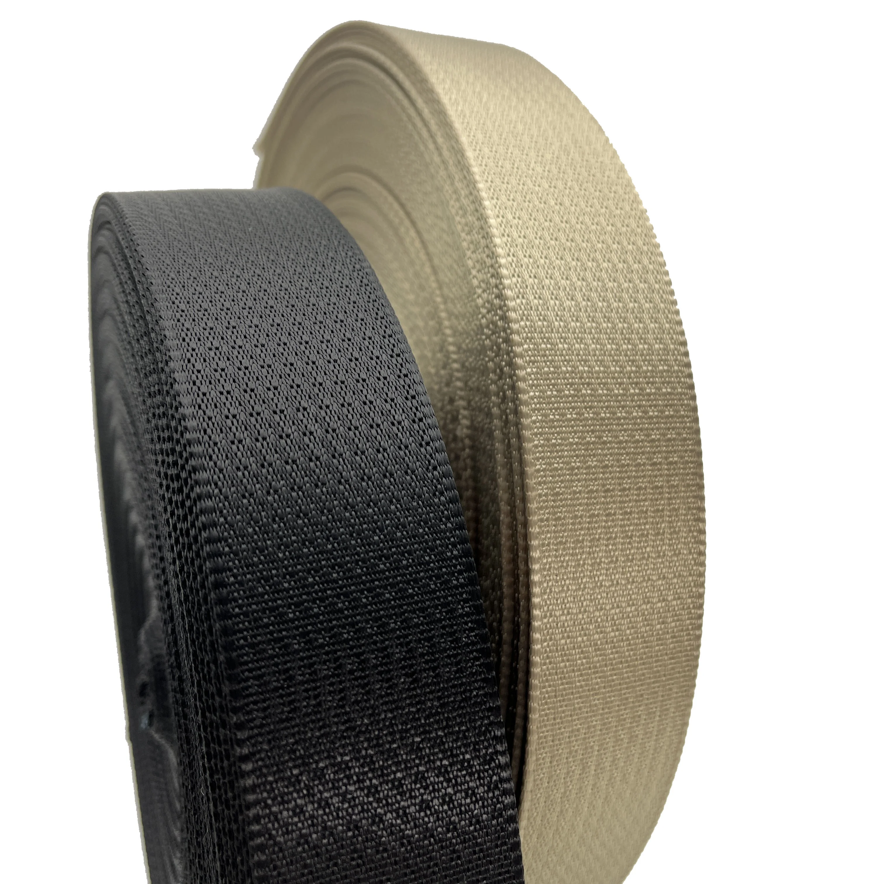 Ремень безопасности нейлоновый ремень 45 мм черный/бежевый цвета