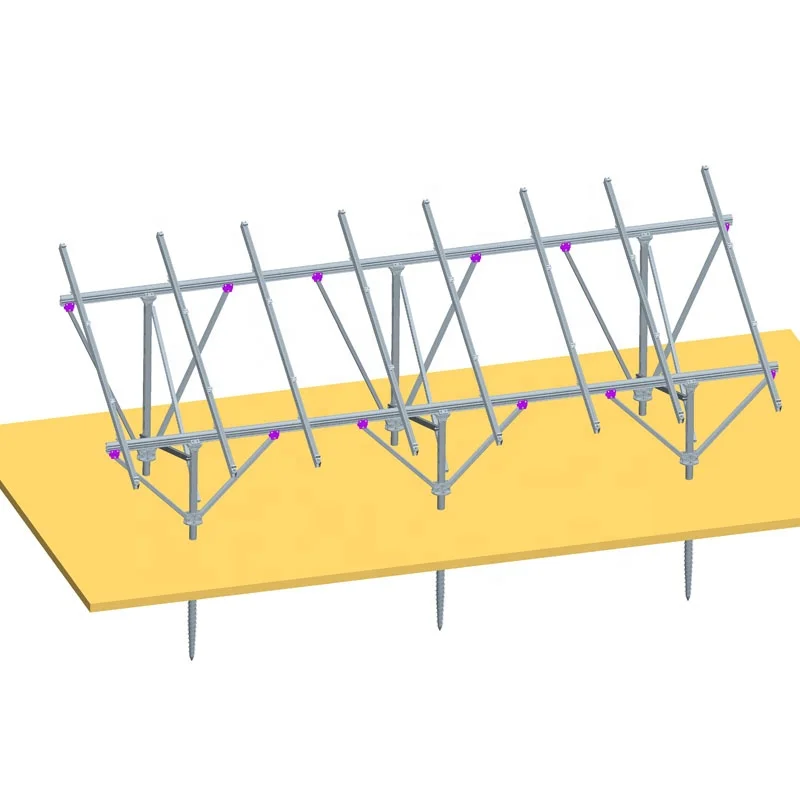 C channel carbon steel structures mounted pv mounting system ground screws for solar mounting