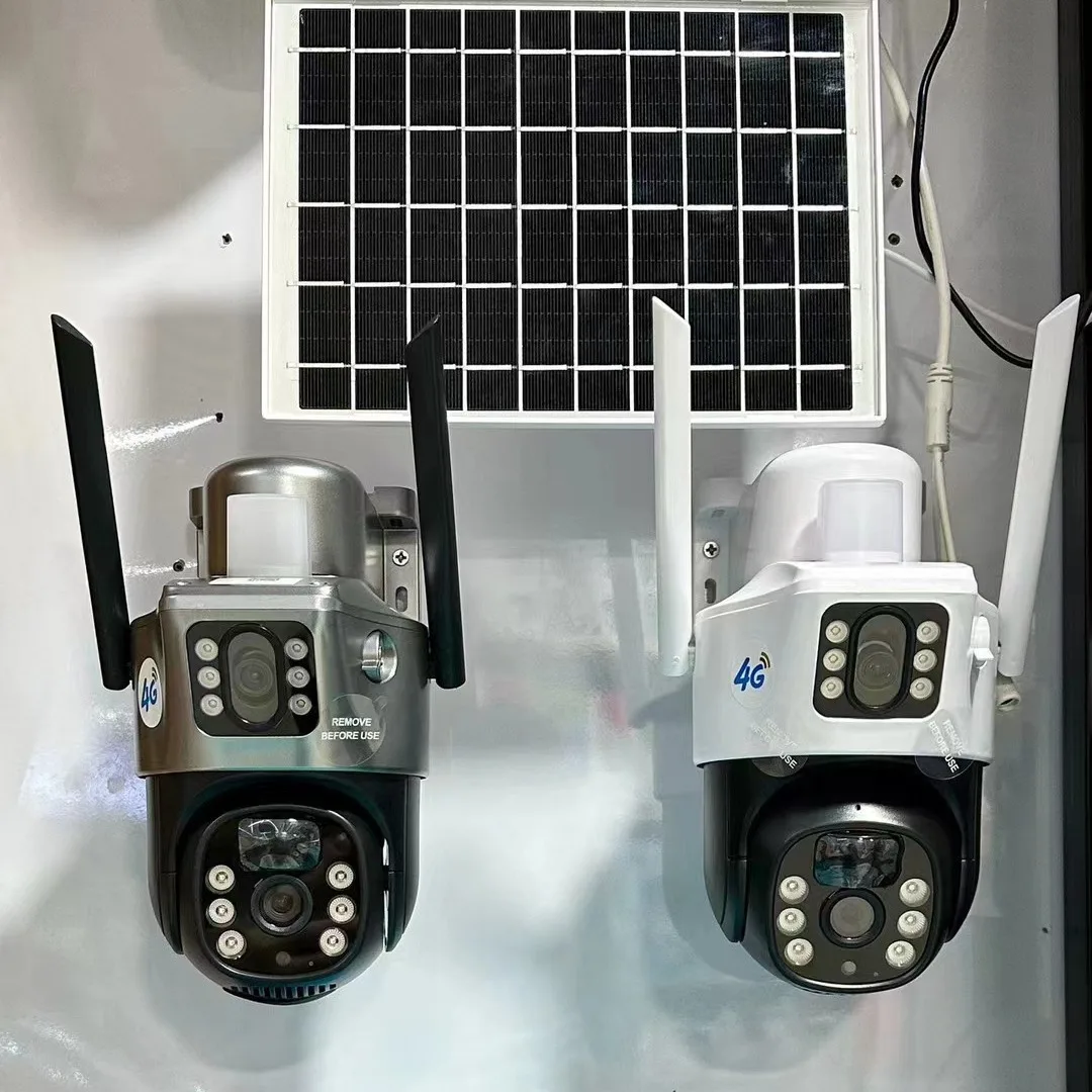 WiFi 4G 7W Low Power Solar Panel Indoor Camera with Wide Angle Lithium Battery Night Vision CE ROHS