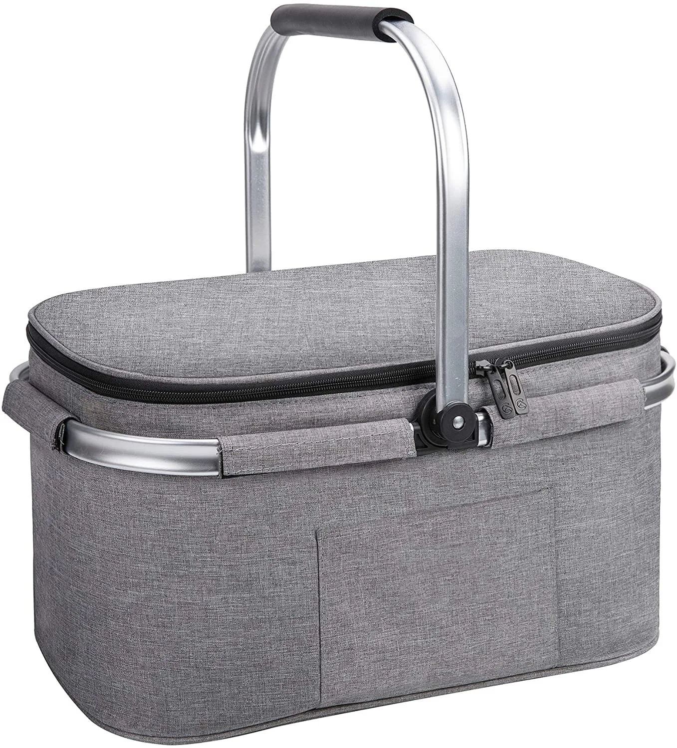 Custom Collapsible Basket Lunch Bags Foldable Picnic Tote thermal bag Insulated Cooler Bags